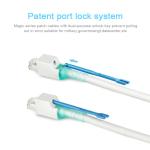 Network Patch Cord Cat6A UTP RJ45 Patch Cord Gray 26AWG BC with Lock