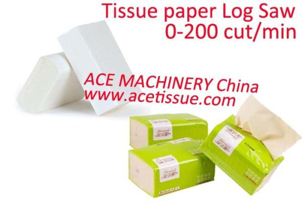 Quality Fully Automatic Plc Tissue Paper Cutting Machine Speed 200 Cut Per Minute for sale
