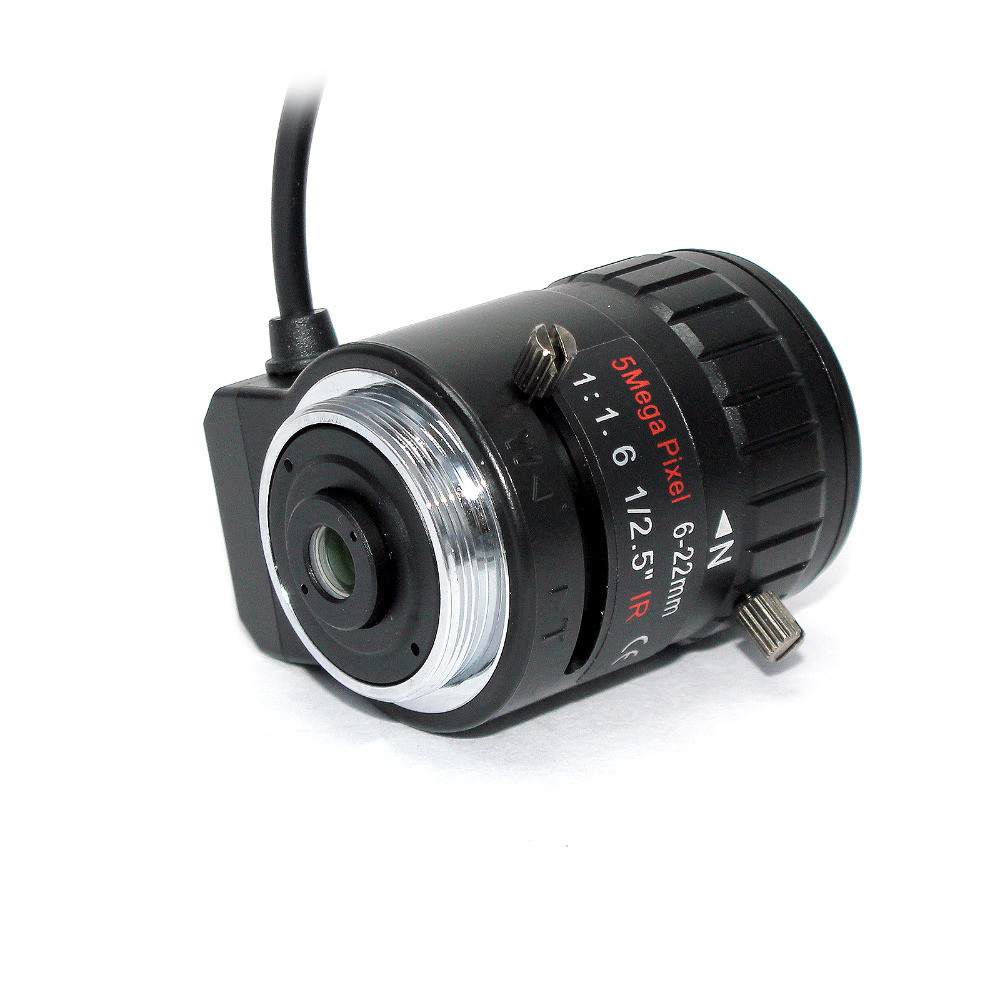 CS Mount HD Analog 1/2.5" 5.0 Megapixel 22mm IP Camera Zoom Lens