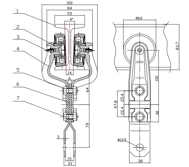 Heat Resistant Drop Forged Conveyor Chain For Powder Coating X348 X458 X678