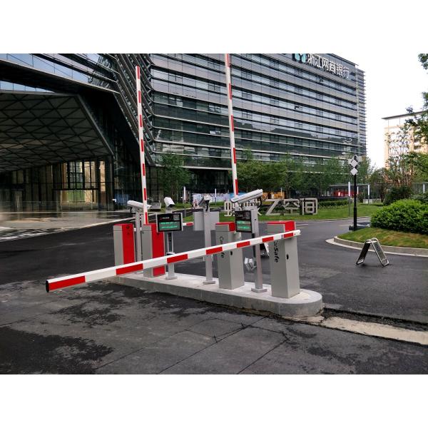 220V AC ANPR Parking Solutions With Intercom Fill In Light Boom Barrier