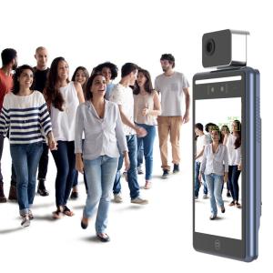 China 10 inch Face Reader Attendance Machine , Face Recognition Body Temperature Measurement System wholesale