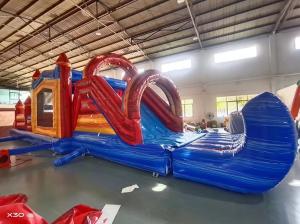 Children Inflatable Bounce House And Slide Customized With Pool Stopper