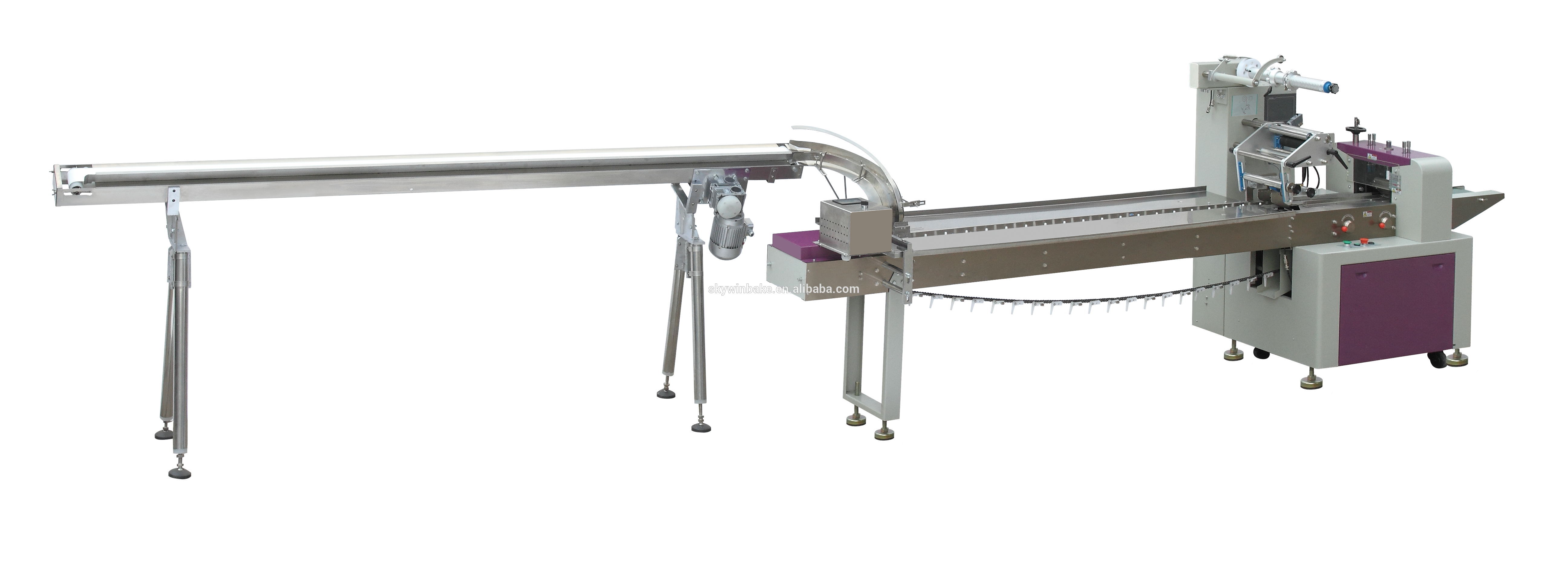Fully Automatic 30-200bag/min Cake Pillow Packing Machine With Date Printer