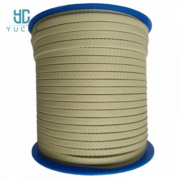 Quality Aramid fiber Kevlar braided rope high temperature wear-resistant and cut-resistant glass tempering furnace roller rope for sale