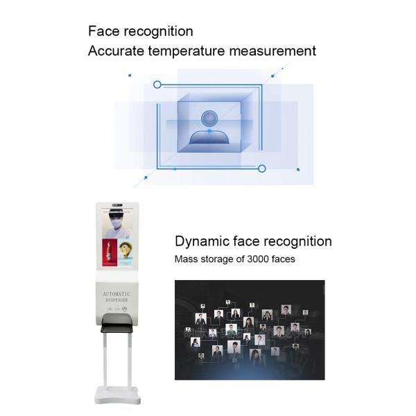 MG-215IA Floor Standing Advertising Display With Human Body IR Thermometer Temperature Instruments