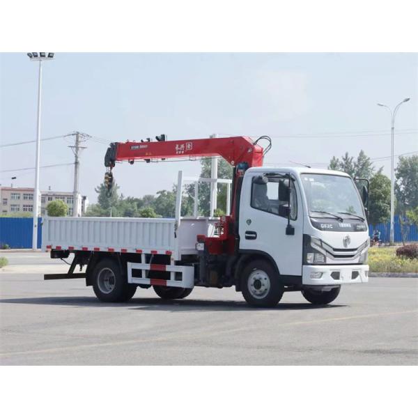 Quality 3.2 Ton Dongfeng Truck 4x2 Right Hand Driving Mounted Crane for Municipal Construction and Poor Road Conditions for sale