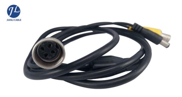 Quality 4 Pin Rear View Camera To RCA Adapter Cable For Vehicle Backup Camera Monitor for sale