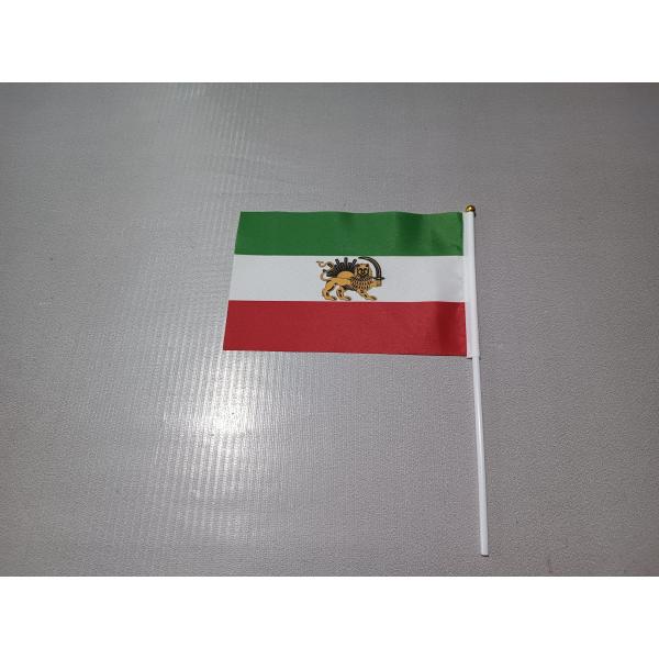 Portable Iran Old Flag Hand Iran Lion Mini Polyester Hand Held Flags