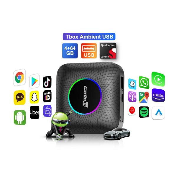 Quality Android Box Cpc200 Tbox Ambient Usb 64Gb  Wireless Adapter Carplay Mouse Remote Control  Box  Ai Android 13 for sale