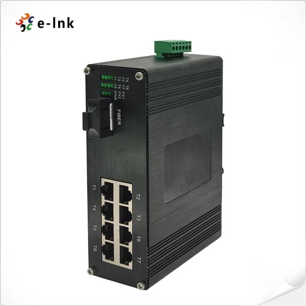 Quality Industrial Ethernet Switch 10/100Mbps RJ45, 8Port, Redundant Power for sale