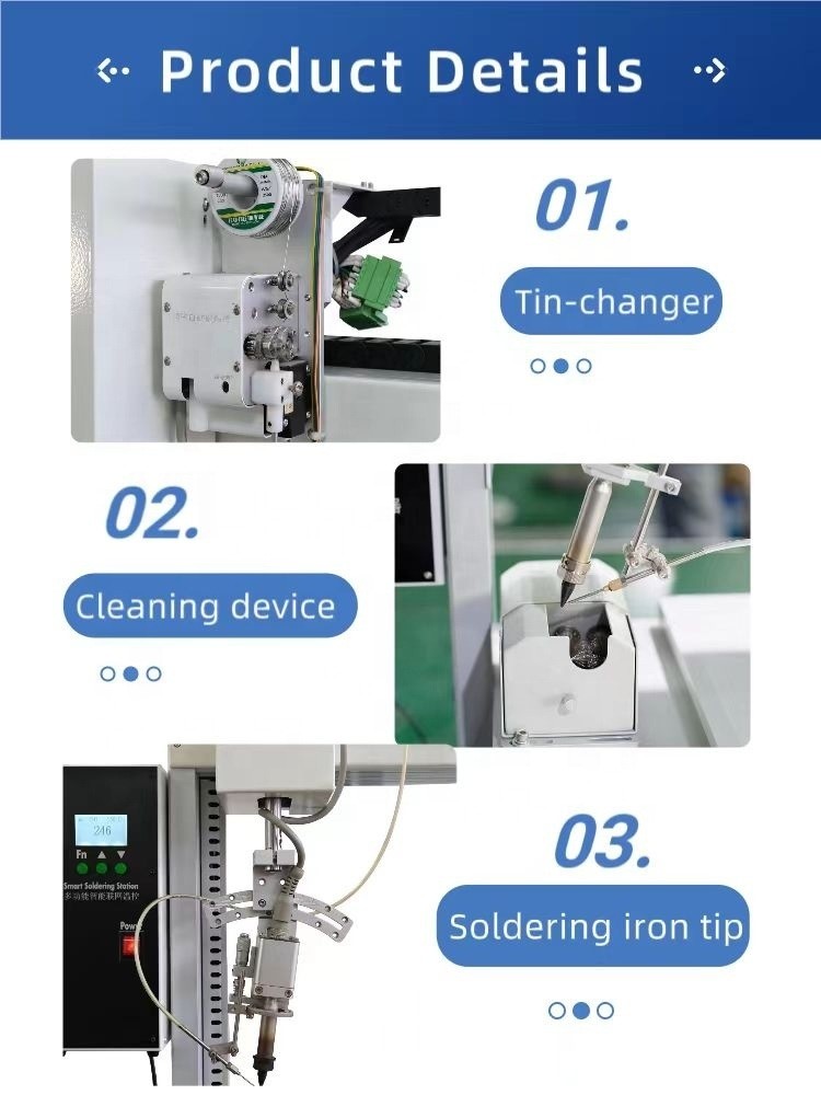 PLC Flux Automatic Soldering Machine for Lighting Industry