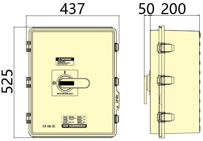 Syntax DS Series 315A 400A Enclosed Disconnect Switch Built In ABB Waterproof