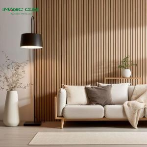 Wall MDF Acoustic Slat Wood Wall Panel For Theater Wooden Wall Panel