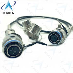 China Stainless Steel Passivated Finish Optical Fiber Connectors 2*J599/26KB02B1N-8.0(GD) on sale