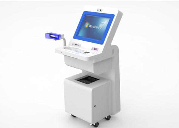 Quality OEM Hospital Touch Screen Information Kiosk TFT LED Display With Wheels for sale