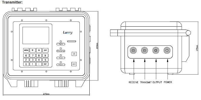 Four Line Display Ultrasonic Water Flowmeter