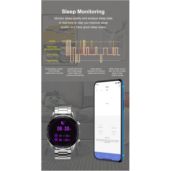 DT92 Smart Watch Women Men Call 1.3 Inch Touch Screen Retina Display Scree Round Charging Smartwatch 2020 PK L13 L16