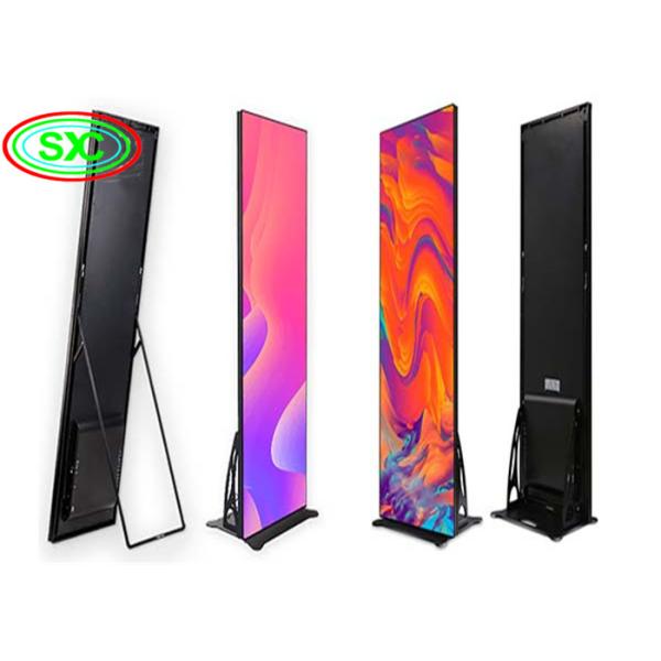 SMD2121 1200cd/sqm P2.5 Led Poster Screen 3G 4G System easy move and installation