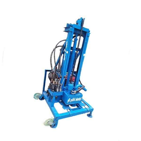 Quality Two Wheels Portable Water Well Drilling Machine 8HP Power 100m Drilling Depth for sale