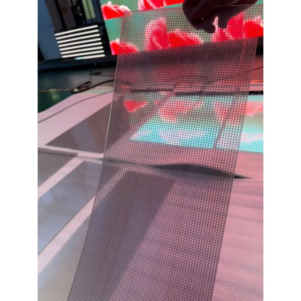 Indoor Ultra-Thin P8 Flexible Transparent LED Display with 85% Transparency and 3500 Nits Brightness