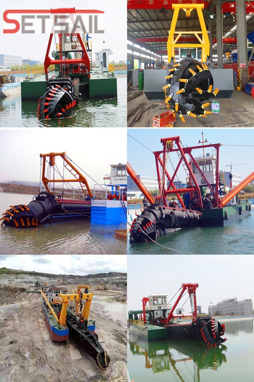 China Customized Hydraulic Cutter Suction Sand Dredger