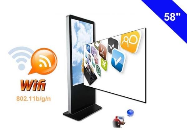 Quality Android WIFI Digital Signage Displays 58'' Shopping Mall Kiosk LCD Ad Player for sale