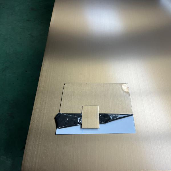 SUS 304 pvd coating colors Decorative SS Sheet for door handles brushed stainless steel finish