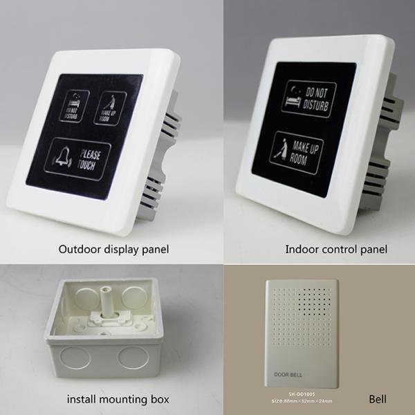 Hotel Silver Wireless Touch Doorbell Switch 2 Years Warranty