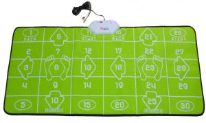 China 32 Bit TV PC USB Game Interactive Dance Mat Green For 2 Players wholesale