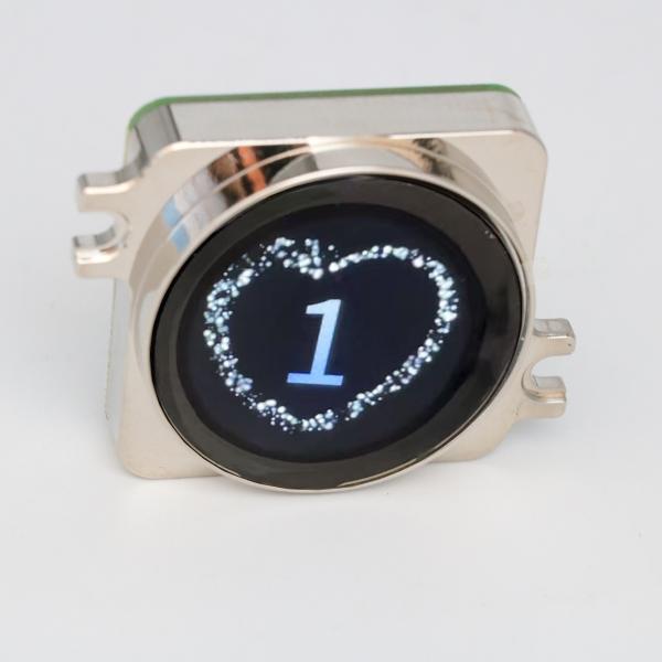 High Definition Background Round Touch Button 1.28 Inch Custom Floor Elevator Button for Lift Parts