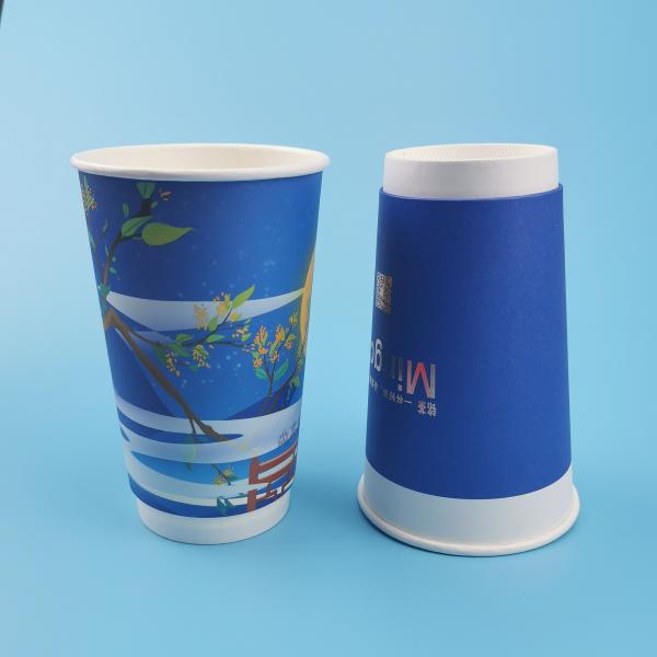 Quality Eco Friendly 14Oz Reusable Bamboo Fibre Coffee Cups for sale