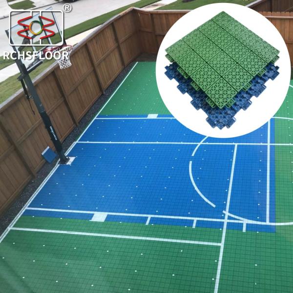 Quality Weatherproof PVC Interlocking Floor Tiles 7.5Lbs Shock Absorbing Interlocking Tiles for sale