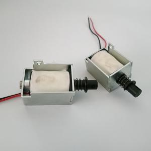 China Micro Linear Solenoid Push Pull Solenoid Valve Dc 12 Volt Push Pull Actuator wholesale