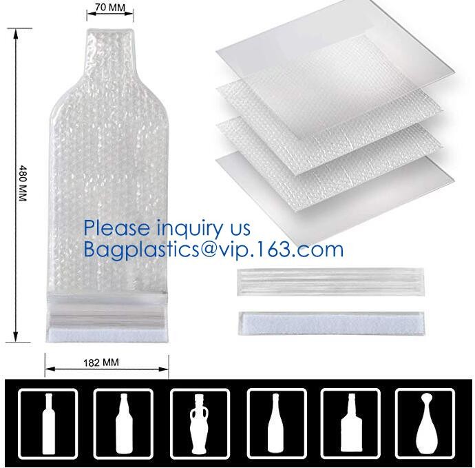 Reusable protector cover holder bag,protector plastic bubble bags for wine bottles wine bottle cover, BIODEGRADALE, ECO
