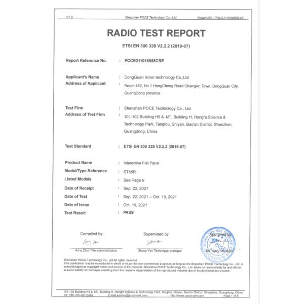 TFT Led Smart Whiteboard , 4K Interactive Smart Panel 98 Inch 4096x2160