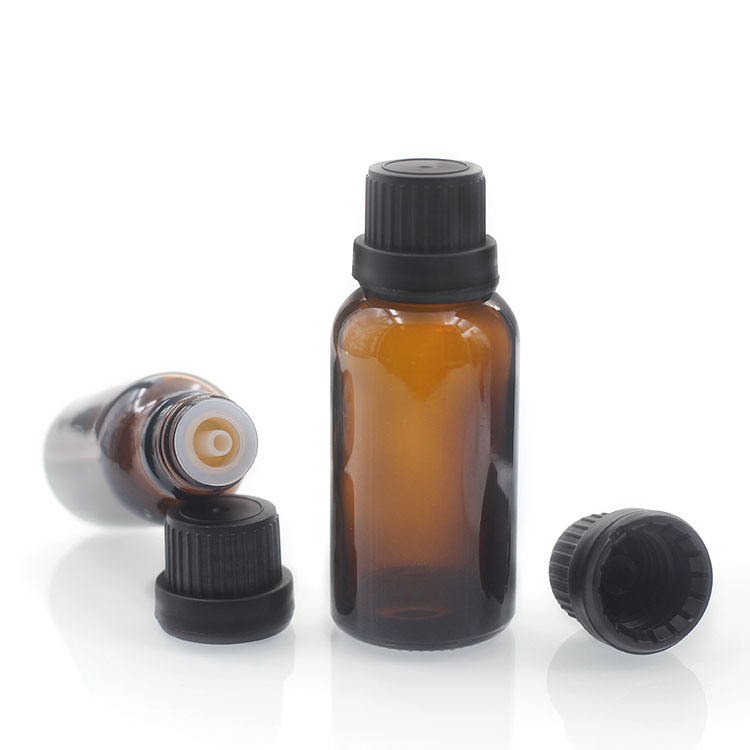 Brown Essential Oil Glass Dropper Bottles Block Light 30ml Amber Bottles With Dropper