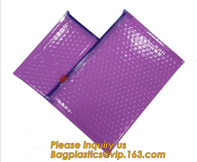 Cosmetic Slider Zip lockk Bubble Bags Bubble Slide Pouch,Zip lockk esd bubble bag bubble packaging wrap cosmetic pouch slide