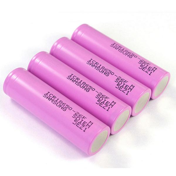 Original Brand 18650 Lithium Ion Battery Cells for Electric Motorcycle ICR18650-26FM 3.6V 2600mAh 5A