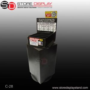 China Comprehensive material rotatable counter display with turnatable wholesale