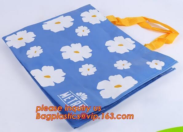 Wholesale eco reusable pp woven shopping bag with logo design,100% recyclable Ecological large capacity Durable fabric