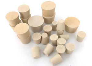 China Natural Rubber Bung Stopper With Or Without Hole , Rubber Test Tube Stoppers wholesale