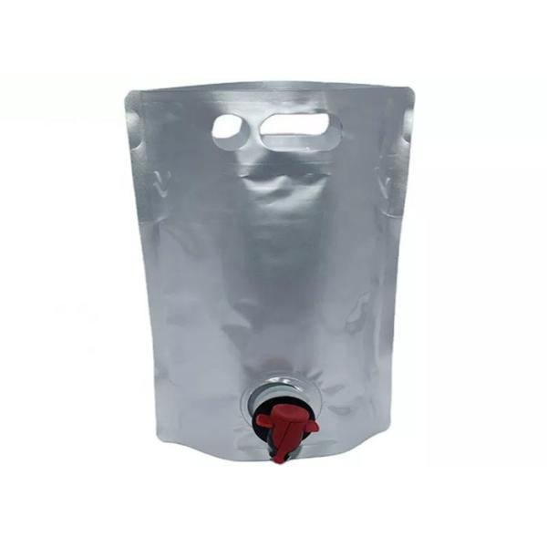 Aluminum Foil Stand Up Pouch With Spout 1l 2l 3l 5l Olive Oil Coffee Wine Beverage