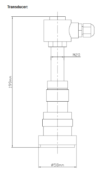 Stable Insertion Ultrasonic Flowmeter Wet Type Transducer With Data Logger