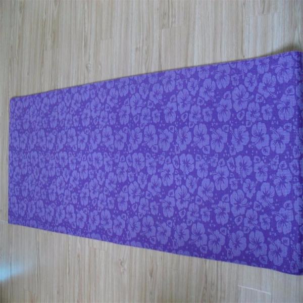 Eco-friendly pvc logo printed yoga mat crossfit mat
