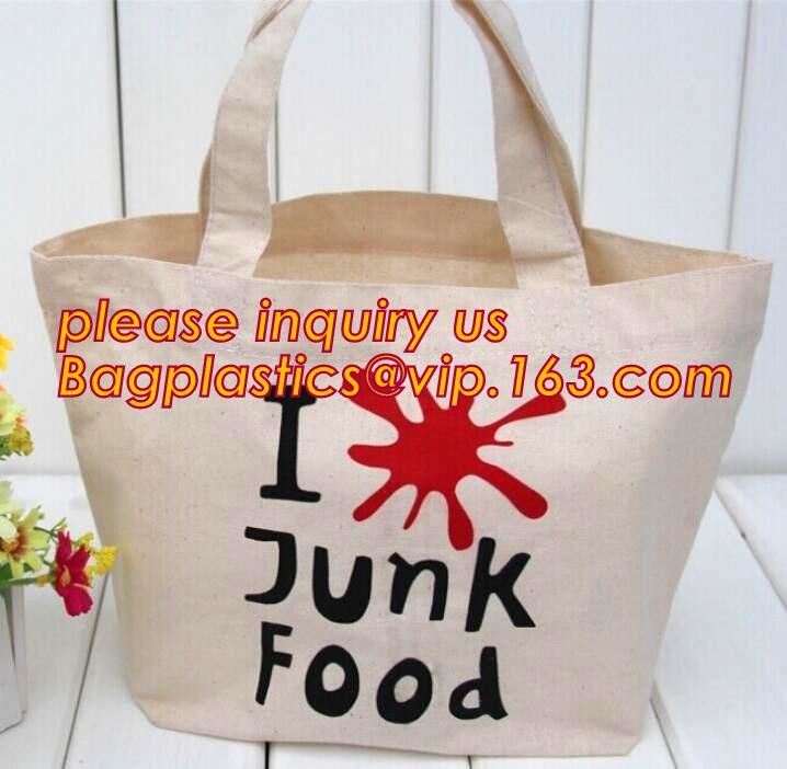 Custom silk screen printed Cotton material handle style blank natural cotton canvas bag without logo bagplastics bagease