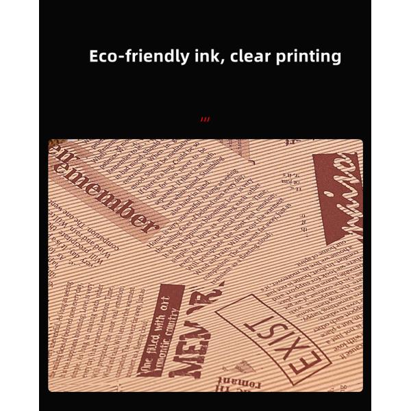 Embossing Recycled Greaseproof Food Wrap Paper Customized