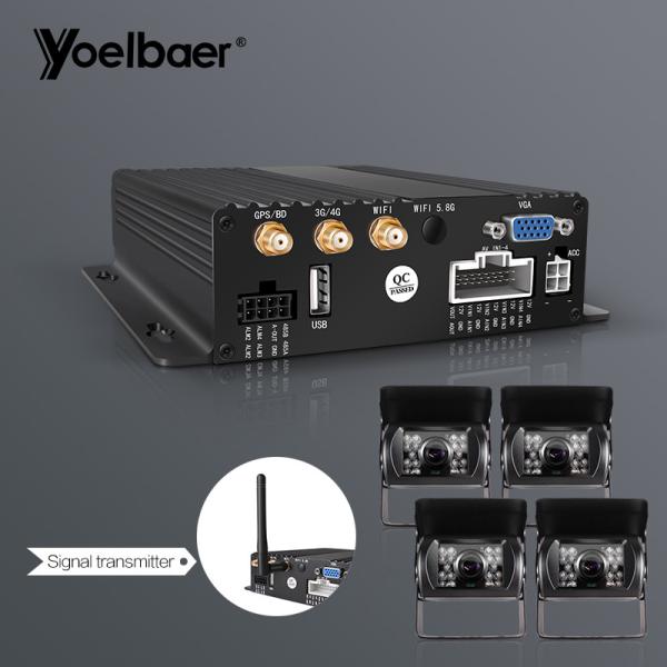 Quality GPS Tracking Real Time Mobile DVR System WIFI Hotpot With 4PCS AHD 1080P Camera for sale