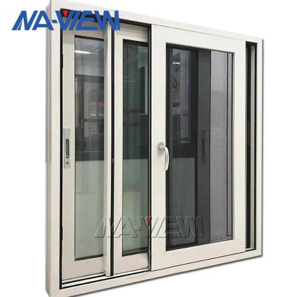 Quality Powder Coated Aluminium Sliding Windows Horizontal With Mosquito Net for sale
