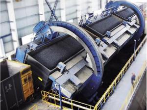 China Steel Wagon Unloading System Rotary Wagon Tippler Bulk Materials Handling on sale